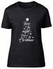 Twas The Night Before Christmas Fitted Womens Ladies T Shirt