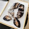 Luxury Silk Feeling Square Scarf Women Print Satin Headscarf Summer Silk Shawl Hair Band Foulard Bandana Echarpe Tie Wraps