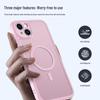 Apple 14/15 Plus Magnetic Skin-Feel Anti-Drop Full Coverage Phone Case with Precision Hole and Frosted Finish