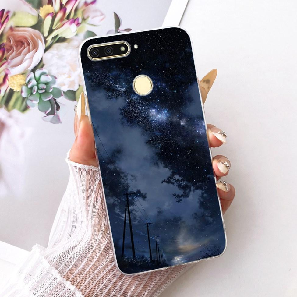 For Huawei Y6 Prime 2018 Case Transparent Cute Fashion Butterfly Funny Painted Casing For Huawei Y6Prime 2018 ATU-L31 ATU-L42