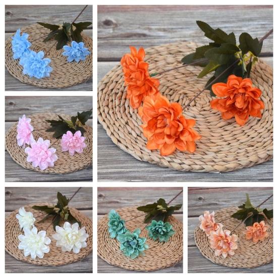 Simulation Flower Great Realistic Looking Charming Artificial Flower Highly Simulated 3 Large Blooms Simulation Bouquet Simulation Flower