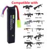 3s 11.1v 1500mah 25c Lithium  Battery With Mini Odamiya Connector For Airsoft G36c M4a1-ris M4a1