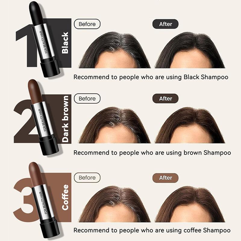 Black Brown Temporary Hair Coloring Covered White Hairs Hairline Disposable Hair Dye Stick Smear Type Hair Dye