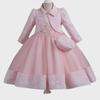2023 New Fluffy Tulle Princess Dress Set: Long-Sleeved, Light Luxury Three-Piece for Girls