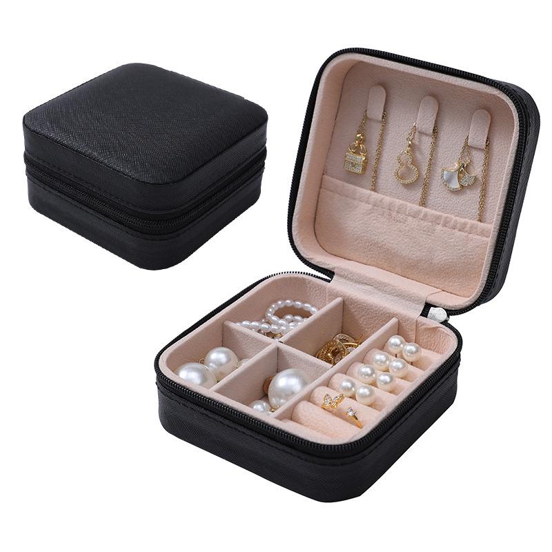 Button Storage Zipper Jewelers Organizer Container Box Jewelry Organizer Display Travel Jewelry Case Boxes Portable Jewelry Box
