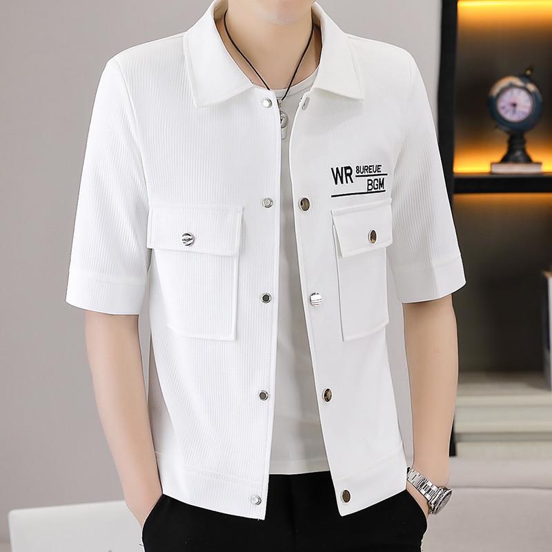 

Winter 2026 New Stylish Medium Sleeve Printed Jacket M: 85-100 lbs білий