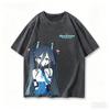 Blue Archive Washed Tshirt Personality Clothes NewModel Anime Tshirt Year Round Clothing Streetwear Plus Size Breathable Soft