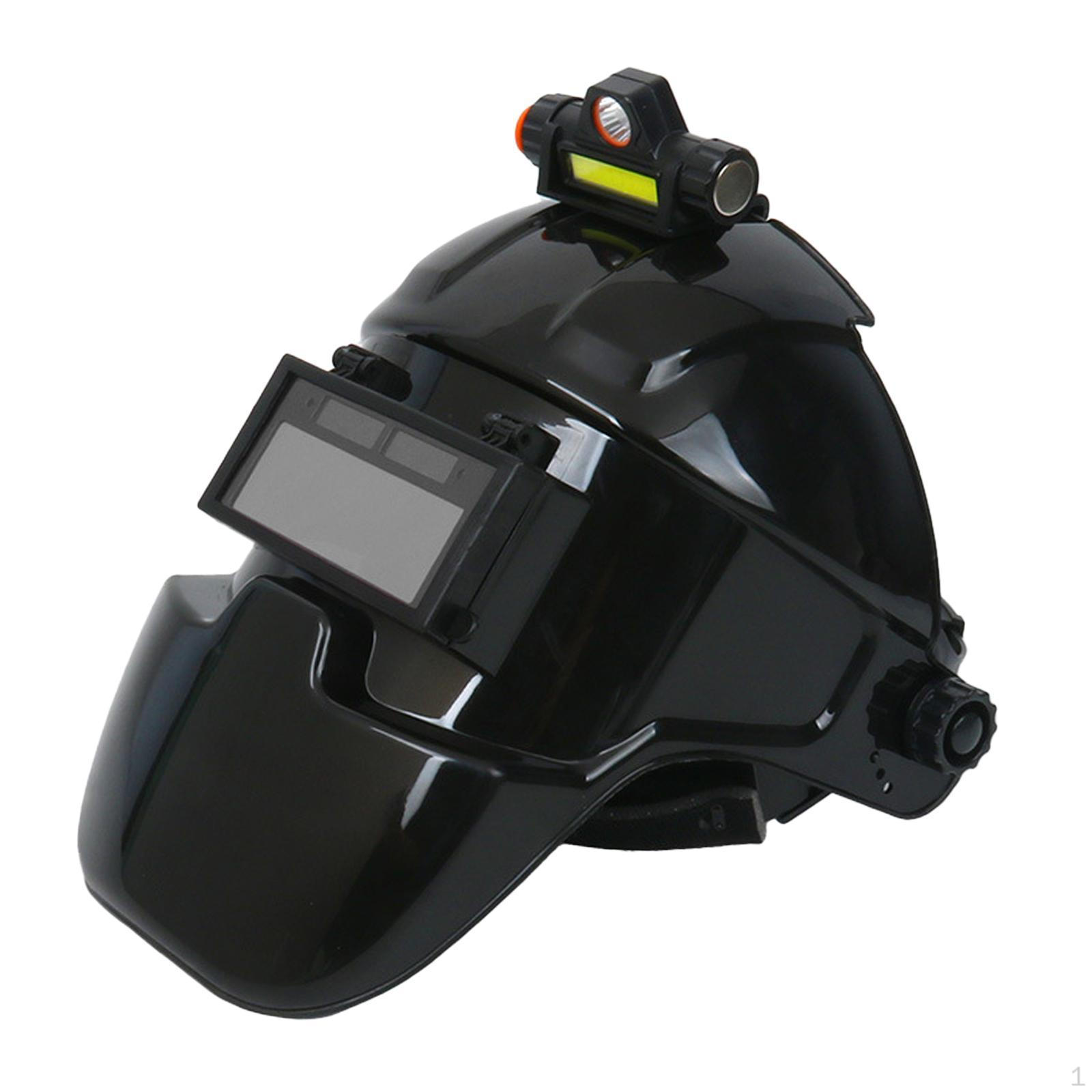 Auto Dimming Welding Helmet with Light Portable Protective Gear Mask True Color