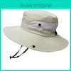 Outdoor Sun Hat For Kids With Wide Brim Uv Blocking And Ventilated Polyester Material