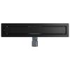 2 in 1 Shower Drain Black 50 cm Stainless Steel 304