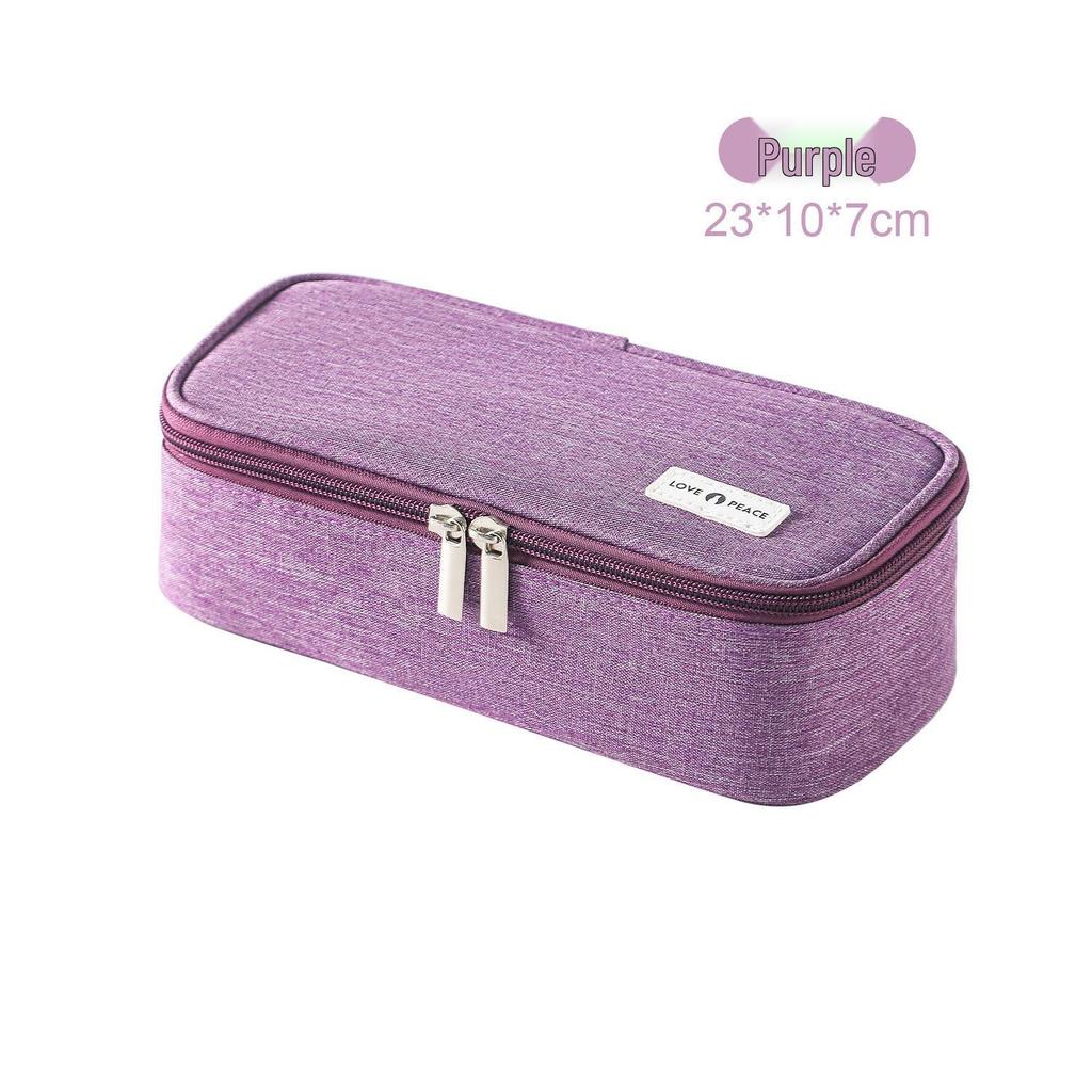 Large Capacity Multi-layer Pencil Case for High School Students - Dirt-resistant and Simple Design