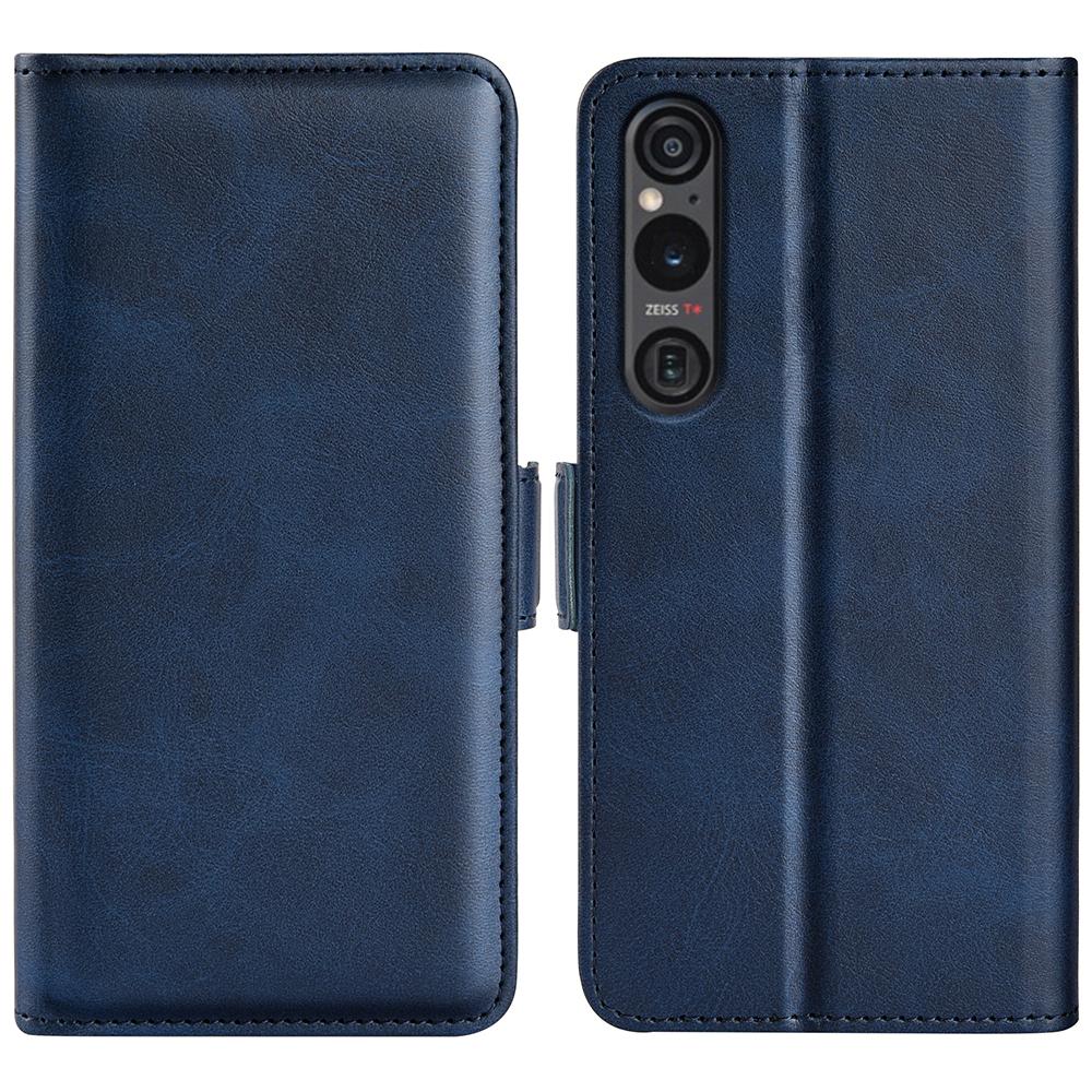 For Sony Xperia 1 VI Case Wallet Flip Folio Leather Cell Phone Cover Dual Magnetic Clasp