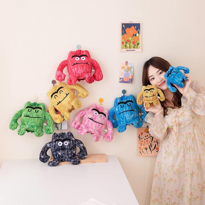 Cartoon The Color Monster Plush Toy Picture Book Stories Figure Doll Baby Appease Stuffed Pillow Room Decoration Birthday Gifts