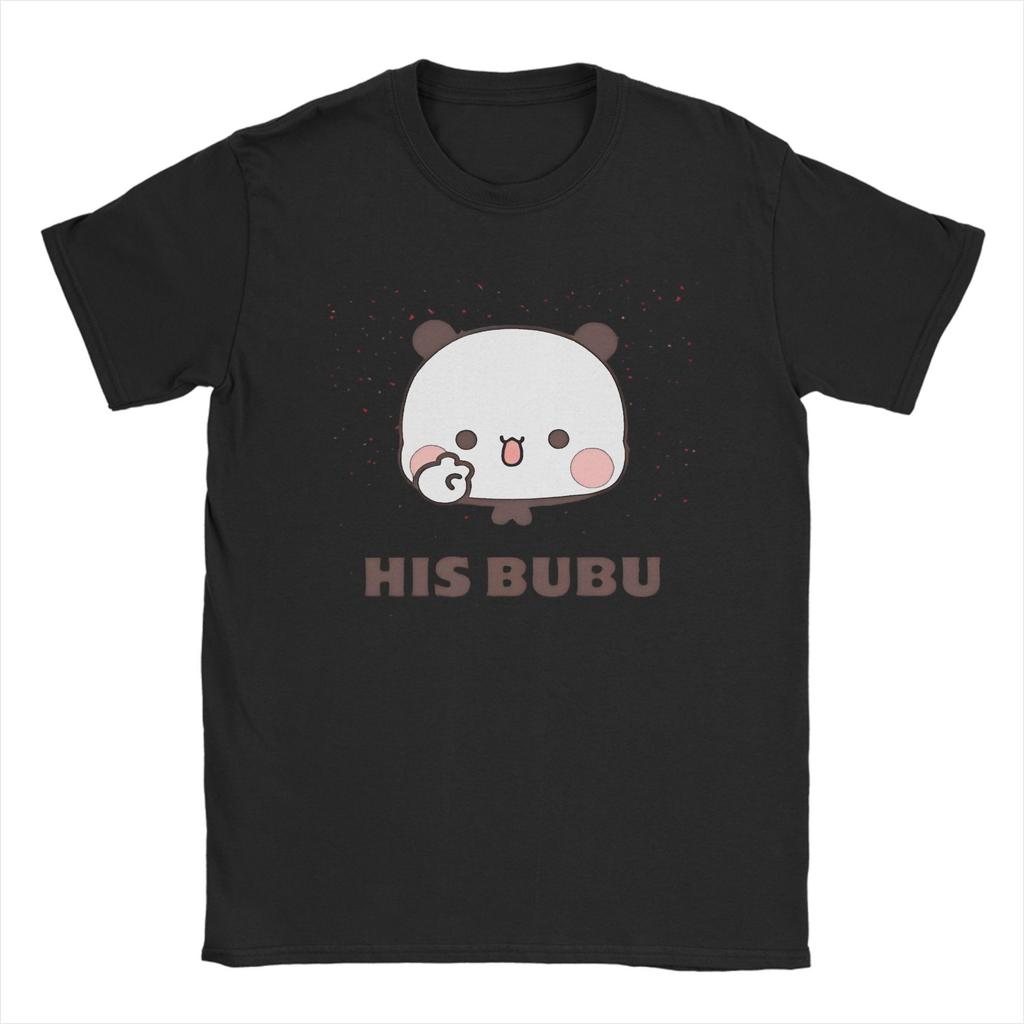 Hipster Merry Christmas & Happy New Year with Bubu & Dudu T-Shirt Men Round Neck T Shirts  Short Sleeve Tees Gift Idea Clothing