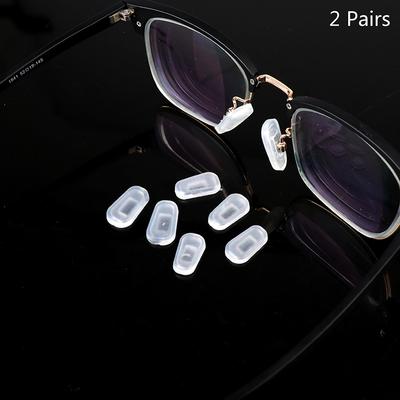 2 Pairs Embedding Anti-Slip Silicone Nose Pads for Eyeglasses Glasses Spectacles