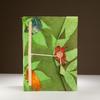 Lokta Bold Floral Notebook – Large (21x15cm) – 45 Leaves – Includes Bookmark – Moss Green
