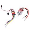 RC Brushed Motor ESC Combo Set 540 12T Brushed Motor and 60A ESC with 2A BEC T Plug for RC Car Boat Upgrade