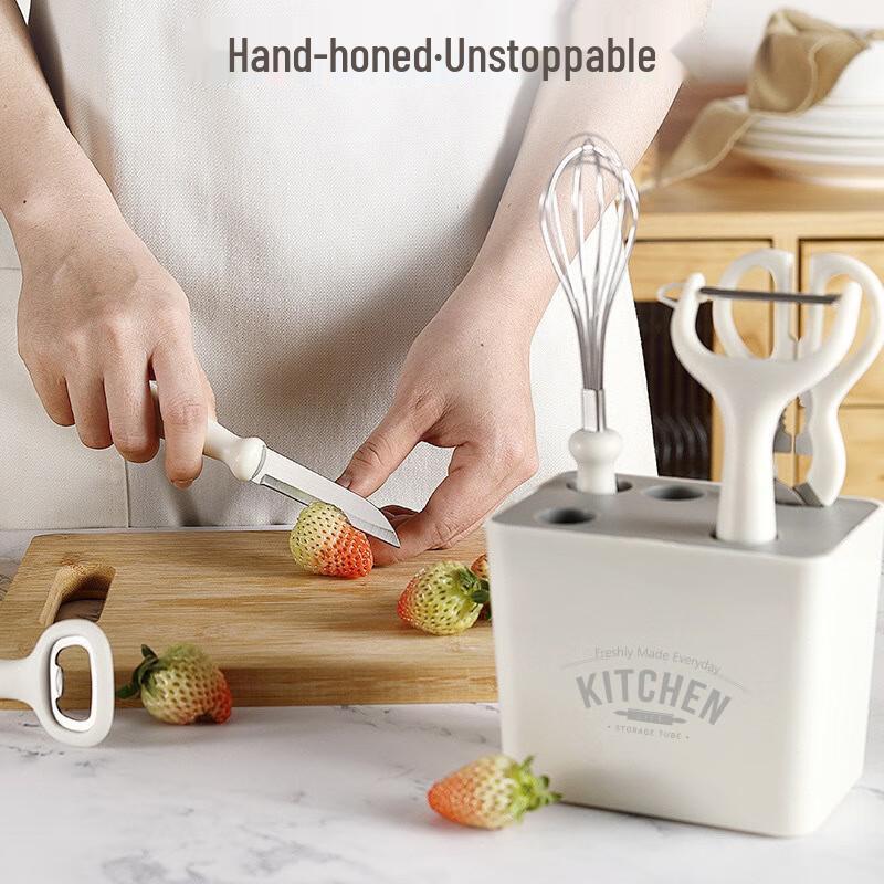 ZhiShi 6-Piece Multi-functional Kitchen Tool Set with Storage