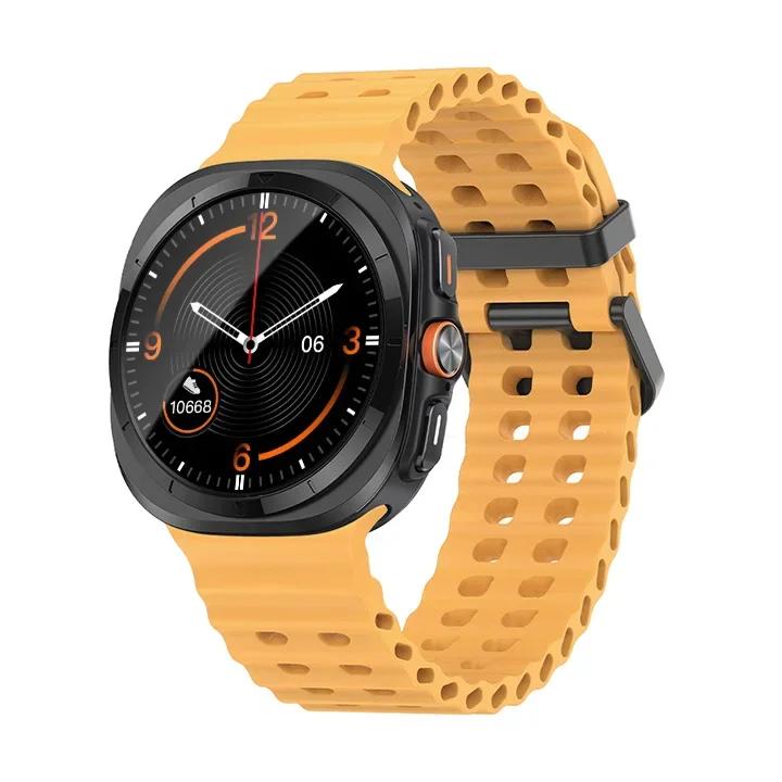 Ocean Silicone Band for Samsung Galaxy Watch 7 Ultra 47mm NO Gaps Bracelet Breathable Sport Loop Strap for SAMSUNG Watchband