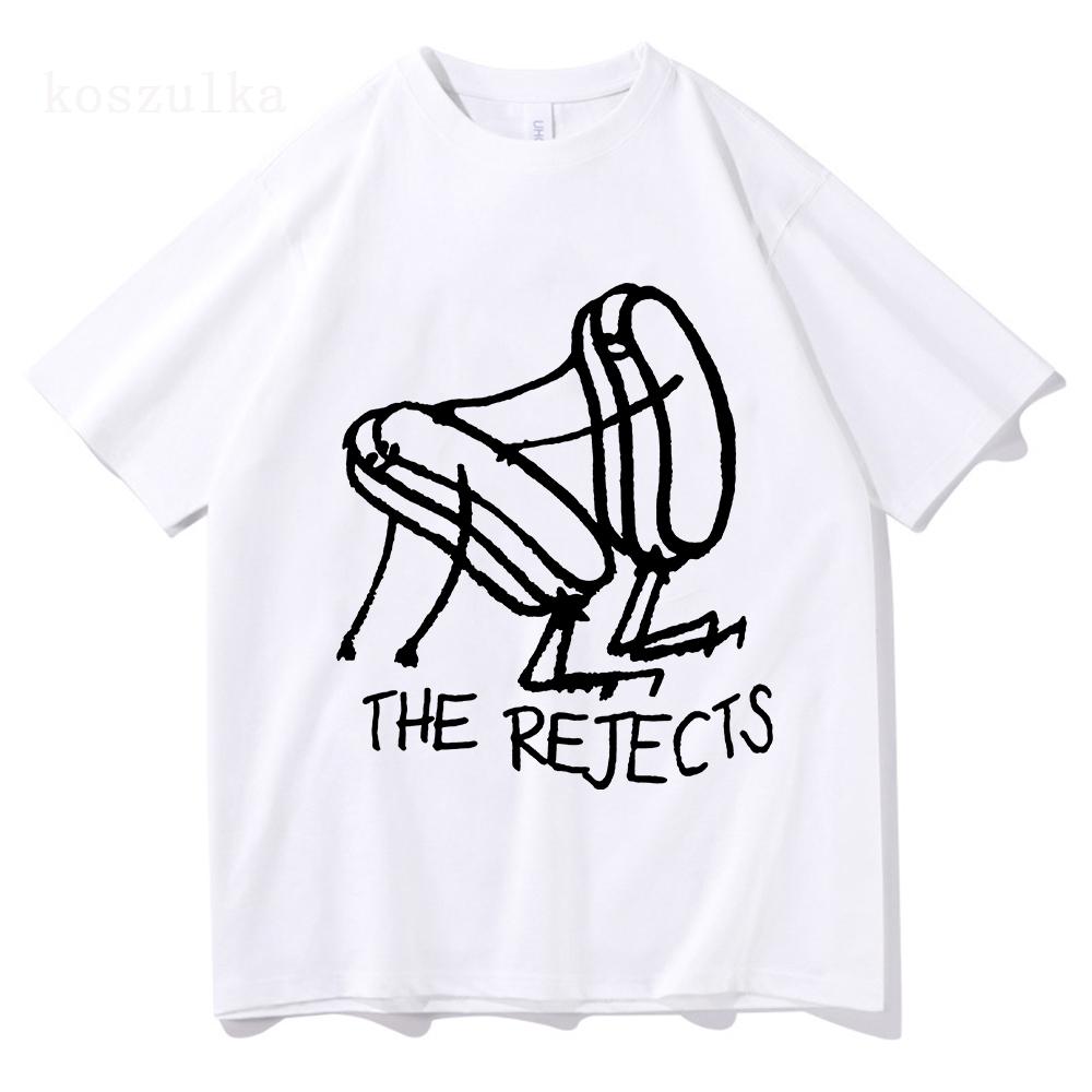 Rejects X Sarah Pardini T-Shirt Rockband The All-American Rejects T-Shirt Baumwolle Kurzarm Herren T-Shirts Streetwear Unisex Print