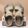 Fashion 2025 Summer New Casual Breathable Sandals for Men Dual-use Outdoor Fashion Slippers Male Solid Color Leather Sandals Man