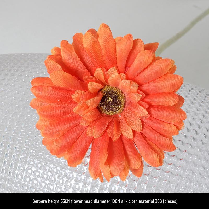 Orange-Themed Wedding Aisle Simulation Flower Arrangement - Artificial Home Decor Row Flowers