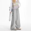 American Retro Stripe Sweatpants Women 2025 - Spring/Autumn Casual Wide Leg