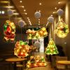 NEW Christmas Lamp Window Hanging Lamp Christmas Decorative Lamp Shop Window Room Decoration LED Sucker Light Small Colored Lamp