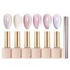 Of MachiU Silk Magnet 5 Micron Particle Color Gel Summer New Colors Compatible MachiU 6 Color Set with Nail Magnet [Set 6] Ultra-Fine HEMA-Free