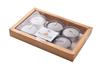 Set of Max 6 Grey Tealight Candles
