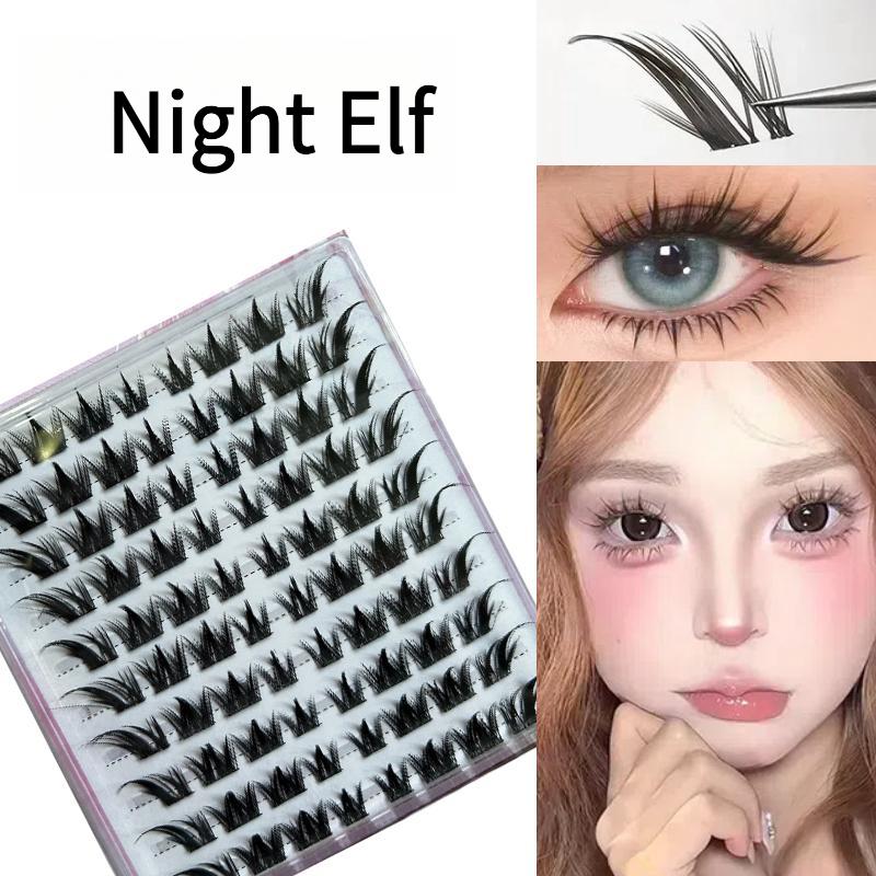 

10 рядів 11-17мм Накладні вії Висока якість Натуральний вигляд Night Elf