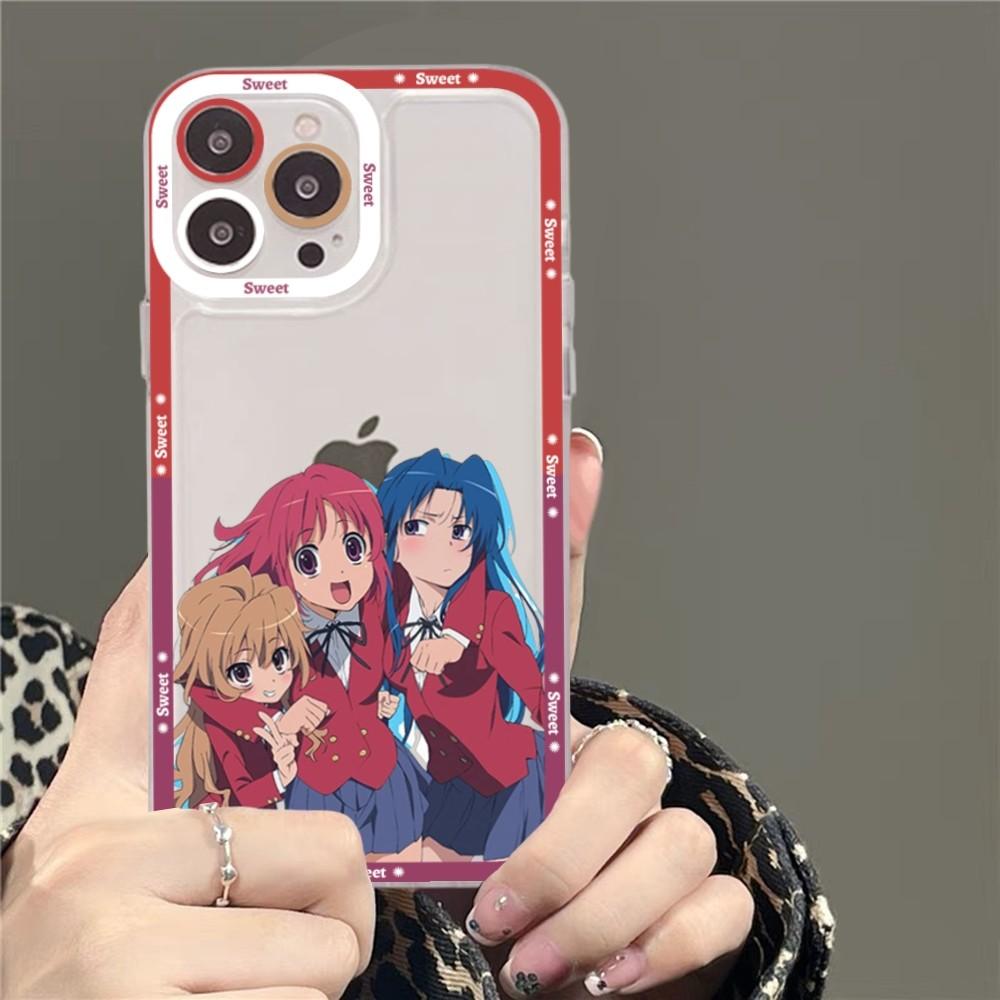 Toradora Taiga Aisaka Anime Phone Case For iPhone 15 11 12 13 14 Mini Pro Max XR X XS TPU Clear Case