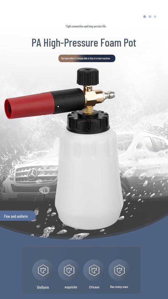 High-Pressure Big Mouth Car Wash Foam Sprayer - Fan-Shaped Snow Foam Gun