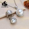 Fashion Leaves Leaf Necklace Earings Freshwater Pearl Jewelry Sets For Women Freshwater Pearl Necklace Pearl Earrings