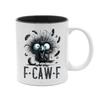 Personlig F-Caw-F Kyllingkrus 15oz Keramisk Kaffekopp Morsom Hane Gårdsdyr Humor Krus Gjenbrukbart Oppvaskmaskin Mikrobølgeovn Sikker Drikkeglass
