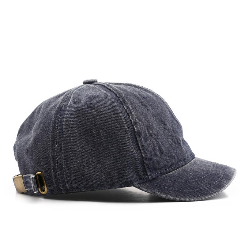Fashion Baseball Cap Men's Solid Color Light Plate Short Brim Sun Hat Outdoor Sports Women's Sun Protection Visor Peaked Cap