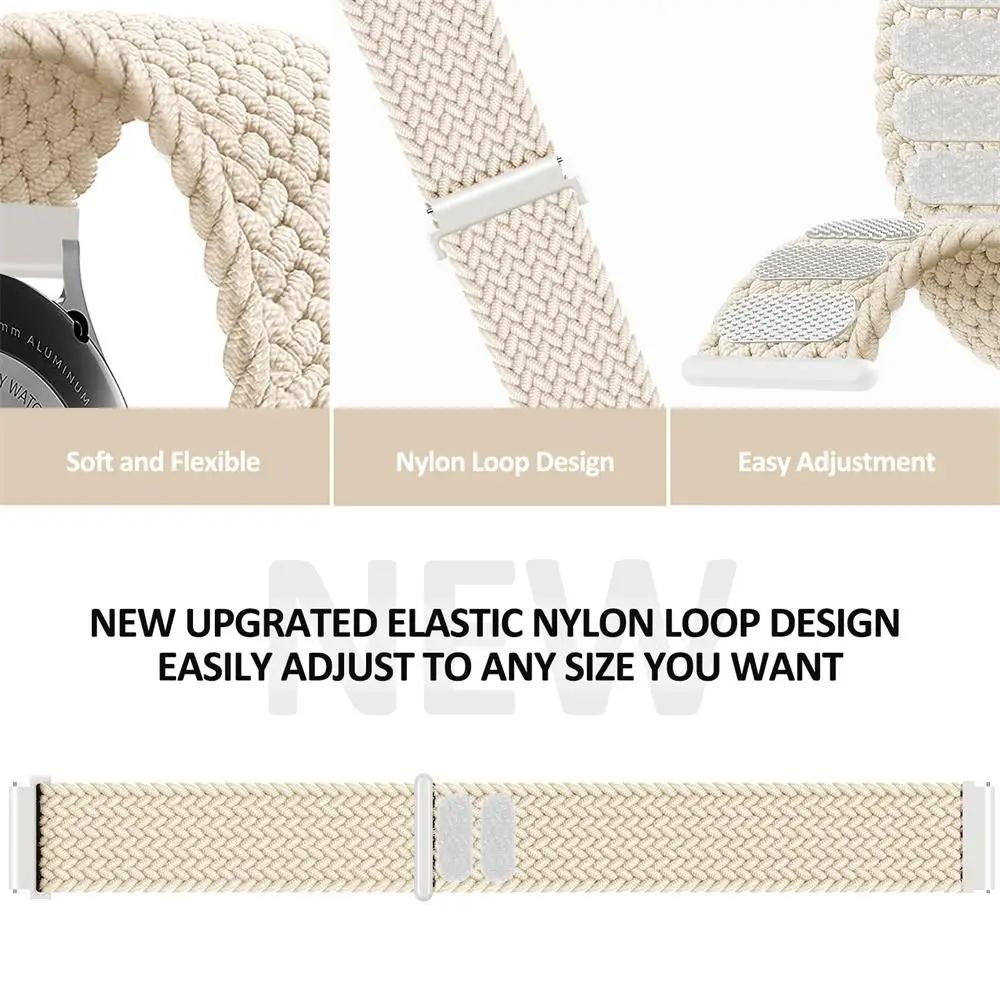 Nylon Strap for Google Pixel Watch/Pixel Watch 2 Elastic Adjustable Band Wrist Bracelet Wristband Replacement Accessories for Pixel Watch