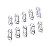 10pcs Stainless Steel M3 Duplex Clips Sturdy Design Wire Rope Clips  Cable Management