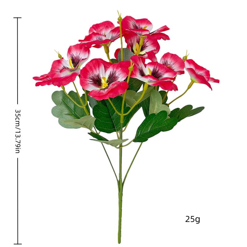 Jedwabna Dekoracja z Fiołków i Phalaenopsis Sztuczne Kwiaty do Domu, Hotelu, na Zewnątrz, na Wesele
