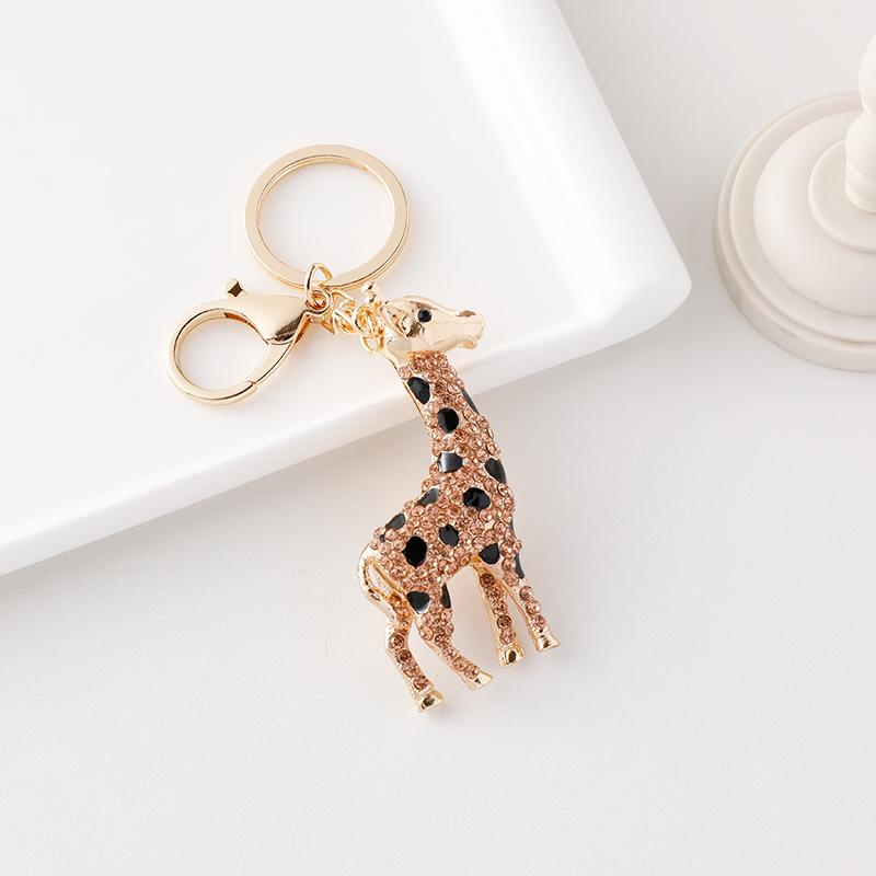 Nieuwe Giraffe Prairie Dierentuin Souvenir Cadeau Reizen Rugzak Hanger Tas Bedeltje white