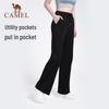 Camel Women's High-Waist Loose Straight-Leg Pants