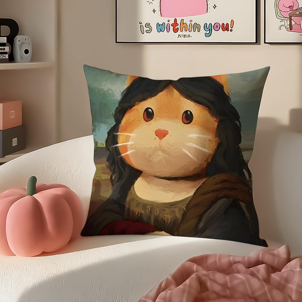 Cartoon Character PParty Animals Cushion Cover Pillowcase Short Plush Invisible zipper Room Sofa Cushion Cover
