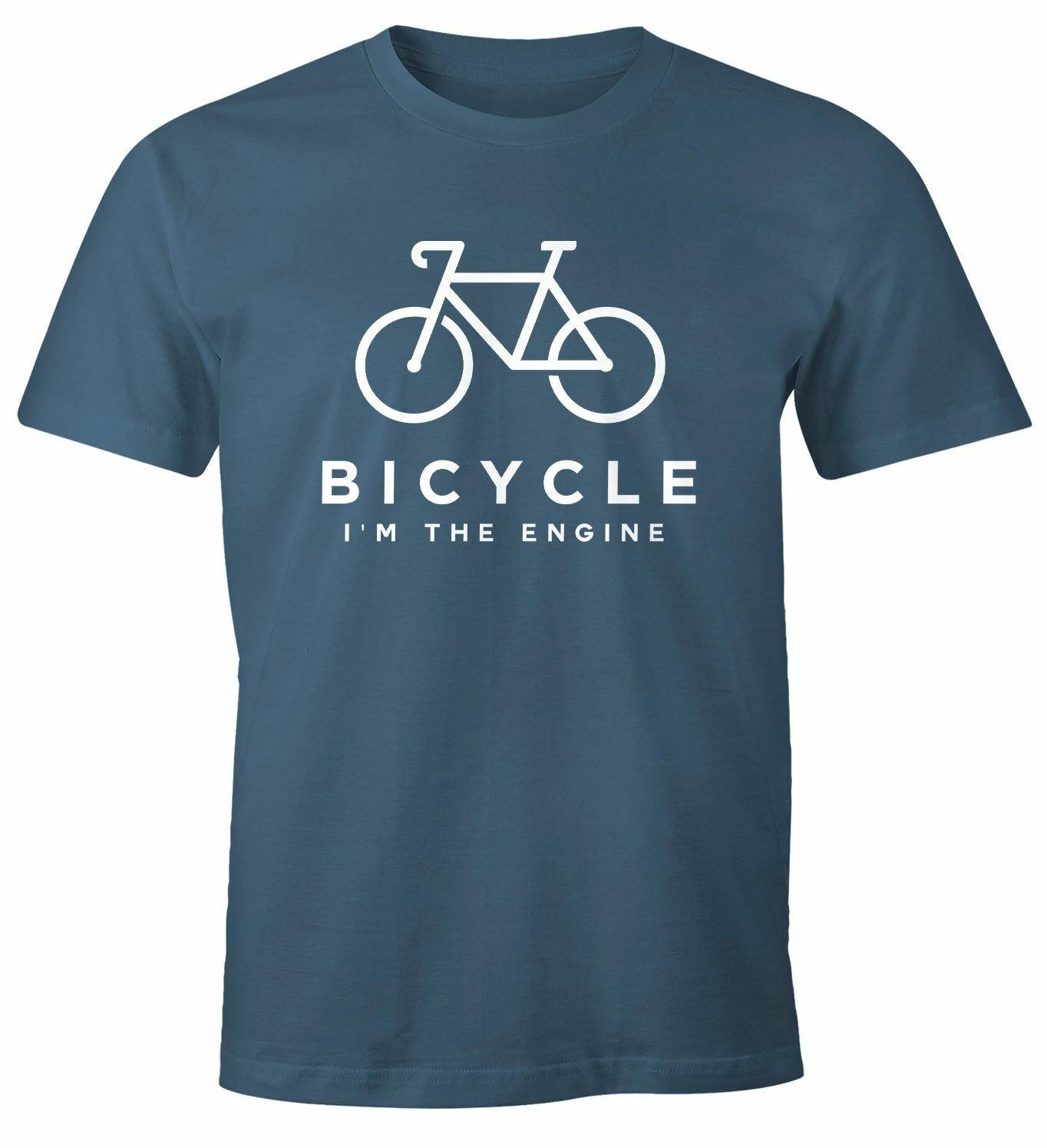 Men s T-Shirt Bicycle Sayings Bicycle I m the Engine Bike Bike Fun Shirt Saying 2 L