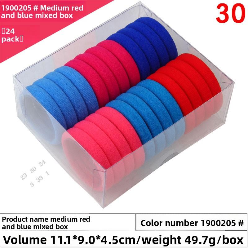 High-elasticity Box Towel Hair Band Fresh Hyuna Colorful Hair TieTowel Band Candy-colored Rubber Band