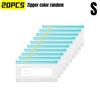 10/15/20Pcs Reusable Storage Bags Zipper Lock Bags Food Grade Transparent Fresh-Keeping Bags Kitchen Refrigerator Organizer