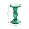 Glass Candle Holder Elegant Design Candlestick for Dinner Table Dining Room Decor
