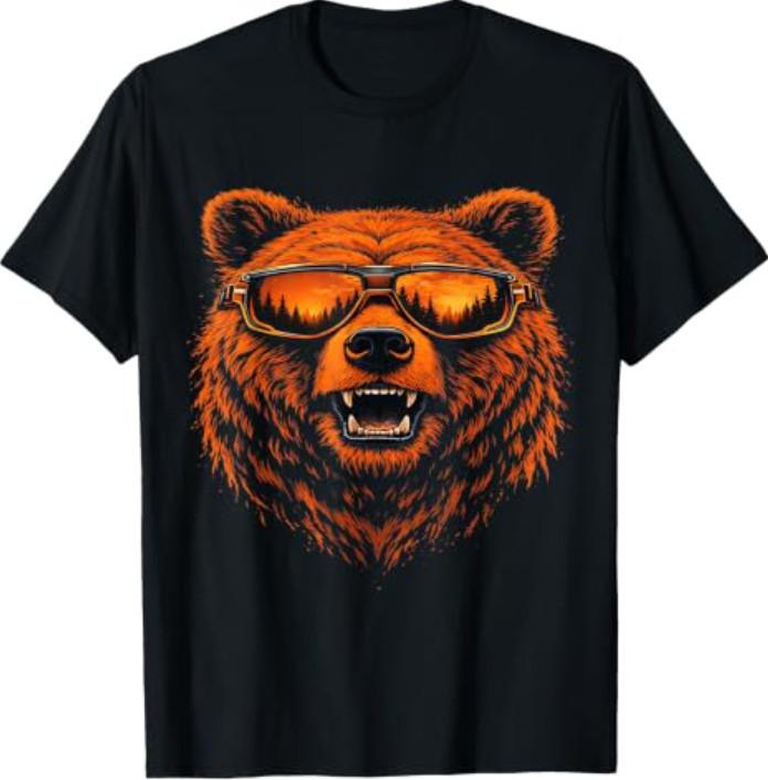 Bear Sunglasses Tee T-Shirt