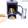 1/12 Mini Fireplace Stove Chimney Model Dollhouse Living Room Decoration Dolls House Furniture Accessories