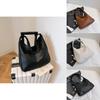 Trendy Street Style Large Capacity Tote Bag Fashion Simple Shoulder Bag 2023 Autumn New Small Batch Handbag