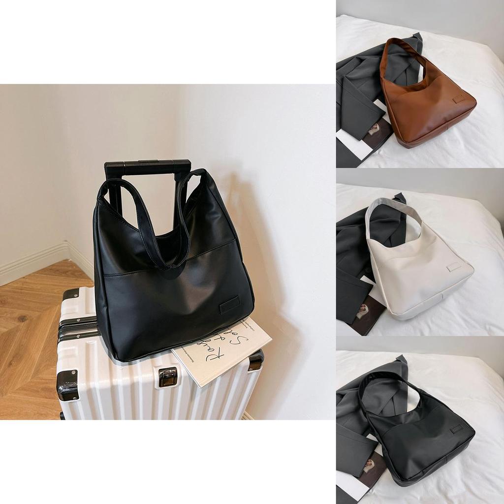Trendy Street Style Large Capacity Tote Bag Fashion Simple Shoulder Bag 2023 Autumn New Small Batch Handbag